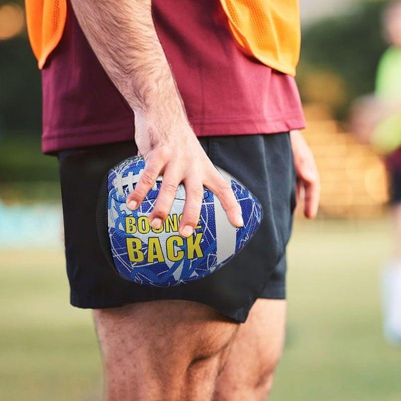 BOUNCEBACK Soft Leather Training Football, Youth Size & Official Size, Fatherless PU PassCatch Solo Enhancing Passing Catching(with Pump) - Image 5